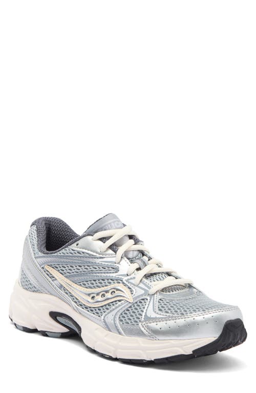 Shop Saucony Grid Ride Millennium Sneaker In Silver/cream