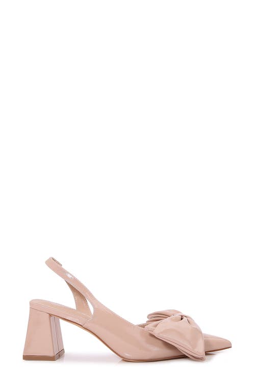 Berness Cynthia Pointed Toe Slingback Pump In Beige