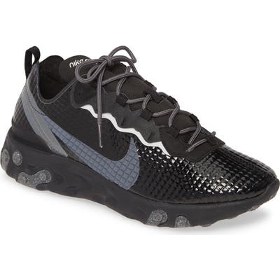 Nike React Element 55 Premium Sneaker, Black