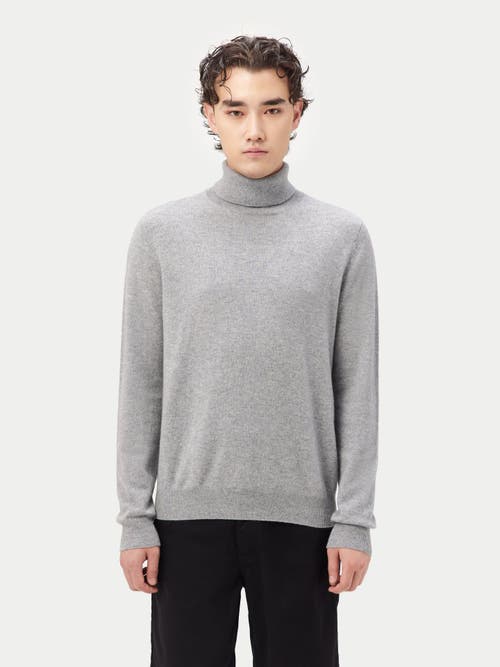 Shop Gobi Cashmere Turtle Neck In Vapor Blue