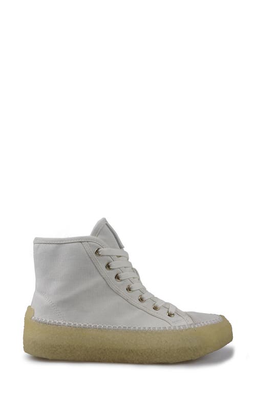 Artisan Crafted By Zigi Camena High Top Sneaker In White Canvas