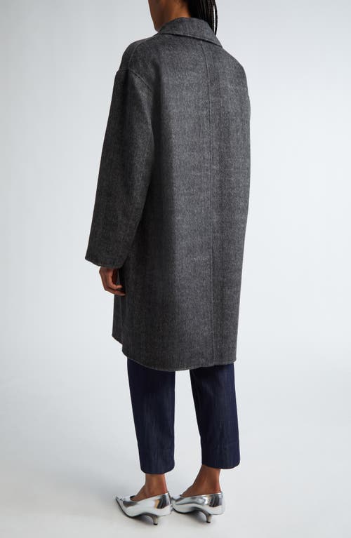 Shop Max Mara John Virgin Wool Blend Coat In Black