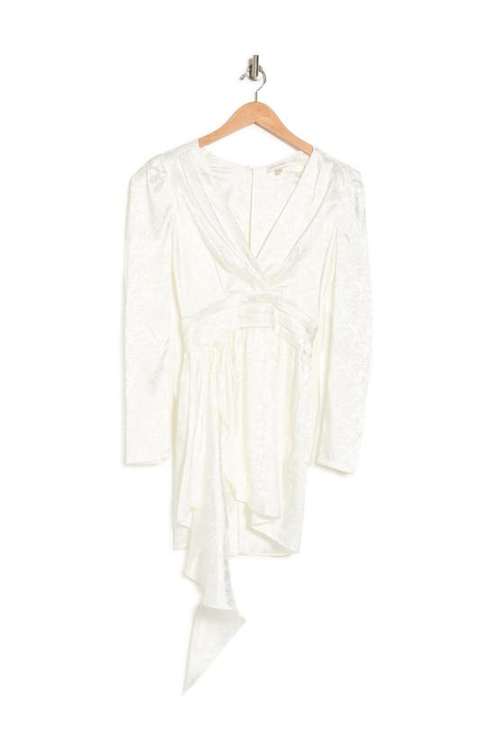 Ronny Kobo Lilian Satin Asymmetrical Dress In White | ModeSens