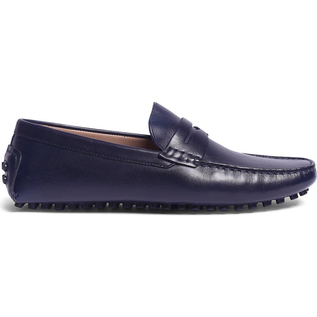 Carlos Santana Men's Ritchie Penny Driving Loafers In Navy Blue