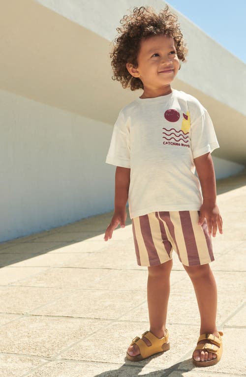 Next Kids' Catching Waves Graphic T-shirt & Shorts Set In Purple