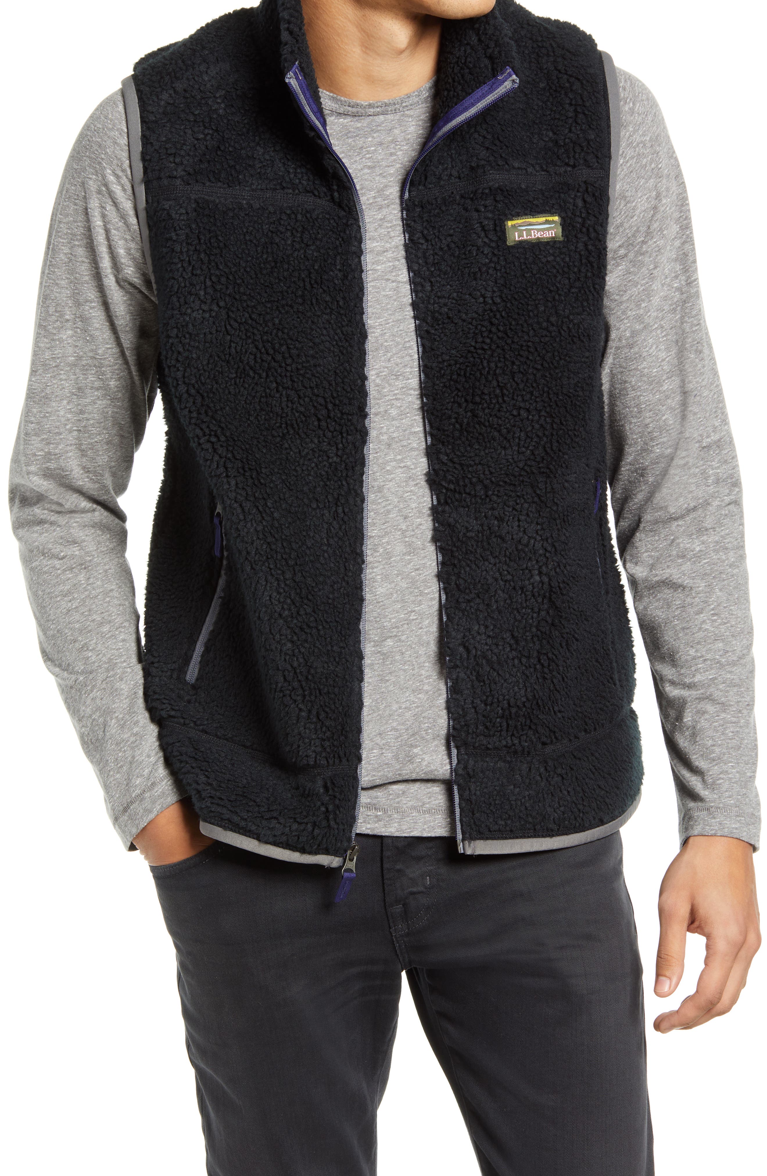 pile fleece vest