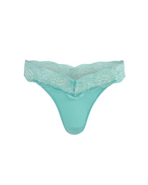 Adore Me Mavis Thong Panties In Medium Green