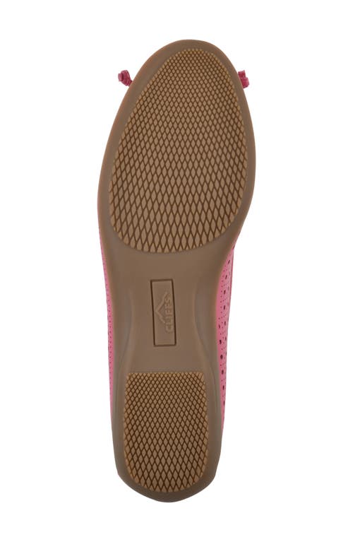 Cliffs By White Mountain Cheryl Ballet Flat In Fuchsia/burnished/smooth
