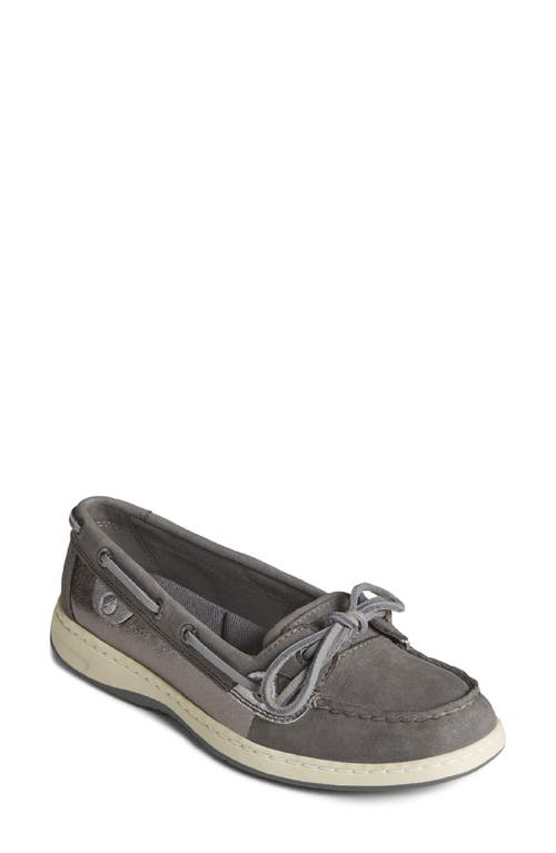 Shop Sperry Angelfish Boat Shoe In Dark Grey