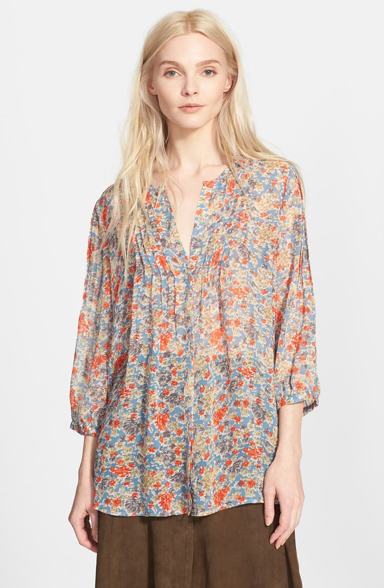 Joie 'Lacee' Floral Print Silk Top | Nordstrom