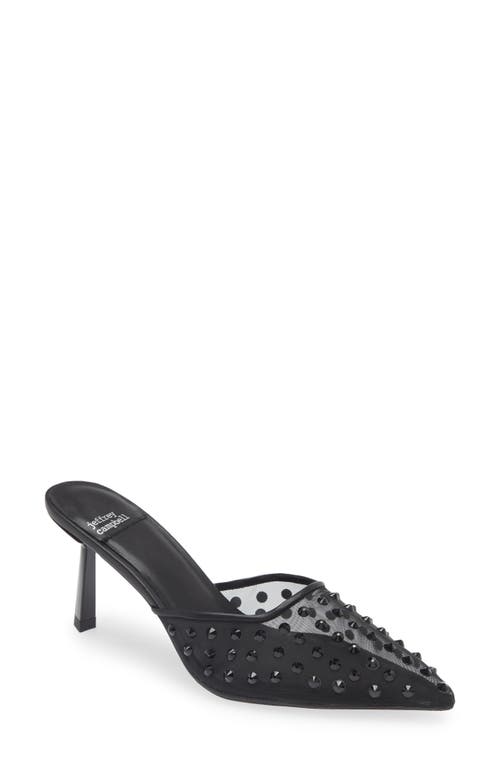 Jeffrey Campbell Romance Me Pointy Toe Mule Black at Nordstrom,