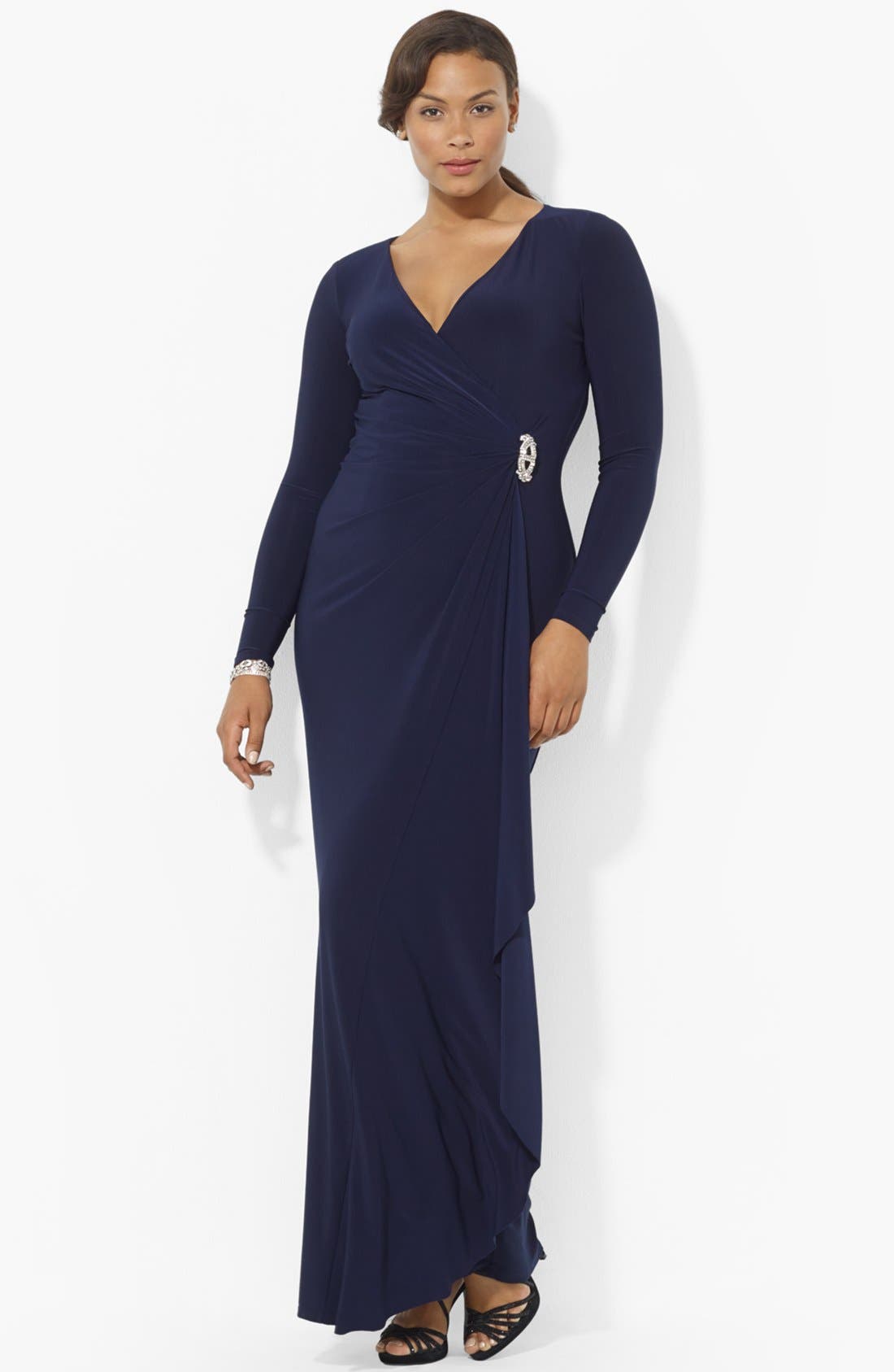 long sleeve ralph lauren gowns