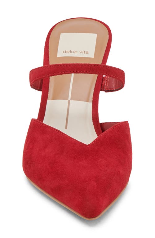 Shop Dolce Vita Kanika Pointed Toe Pump In Crimson Suede