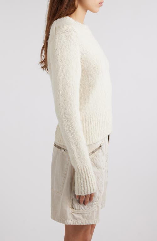 Shop Isabel Marant Kalo Crewneck Sweater In Ecru