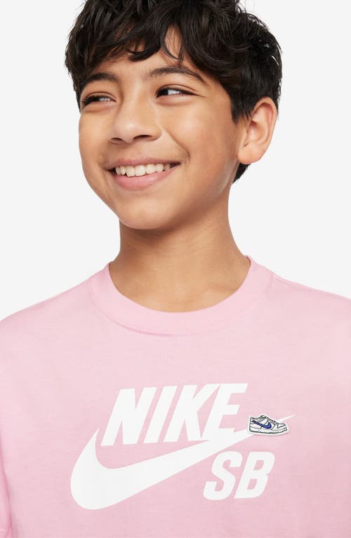 NIKE NIKE KIDS' SPORTSWEAR LOGO COTTON GRAPHIC T-SHIRT 