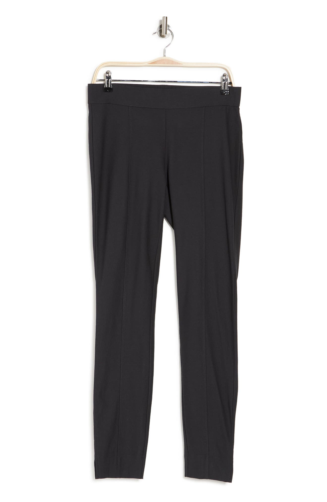 Eileen Fisher Stretch Crepe Pull-on Pants In Char