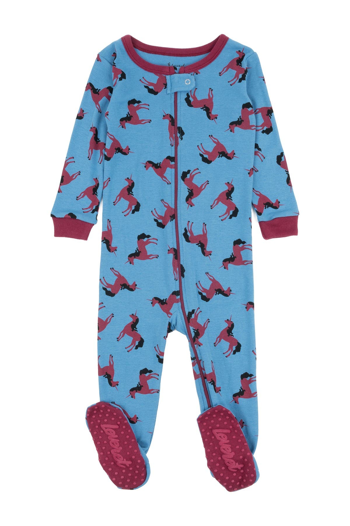 Leveret Unicorn Cotton Footie Pajama Nordstrom Rack