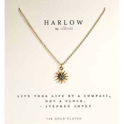 Harlow By Nashelle Compass Boxed Necklace