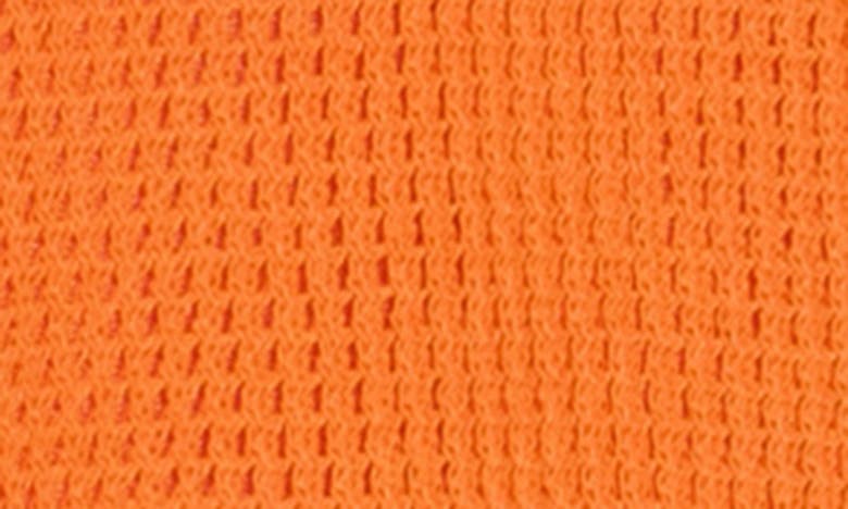 Shop A.l.c Roland Open Stitch Midi Dress In Clementine