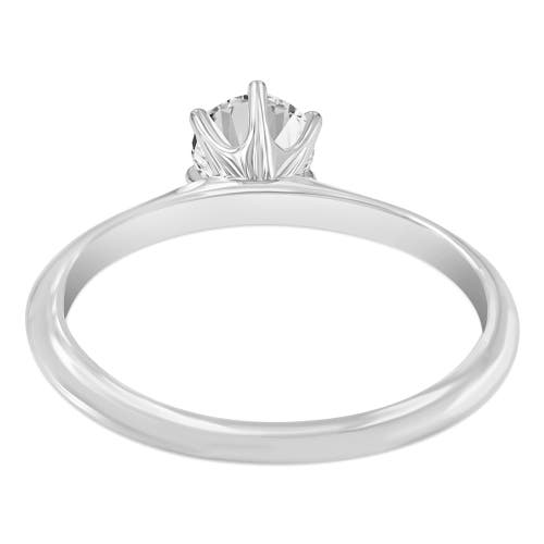 Asany Love Grown Collection 14k White Gold Round Cut Lab Grown Diamond Solitaire Engagement Ring In 14k White Gold