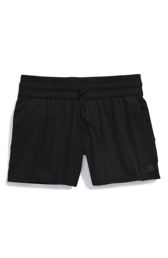 Shop The North Face Aphrodite Water Repellent Motion Shorts In Tnf Black