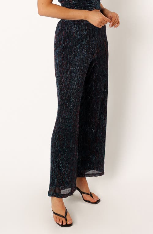 Petal And Pup Petal & Pup Sonja Metallic Wide Leg Pants In Black