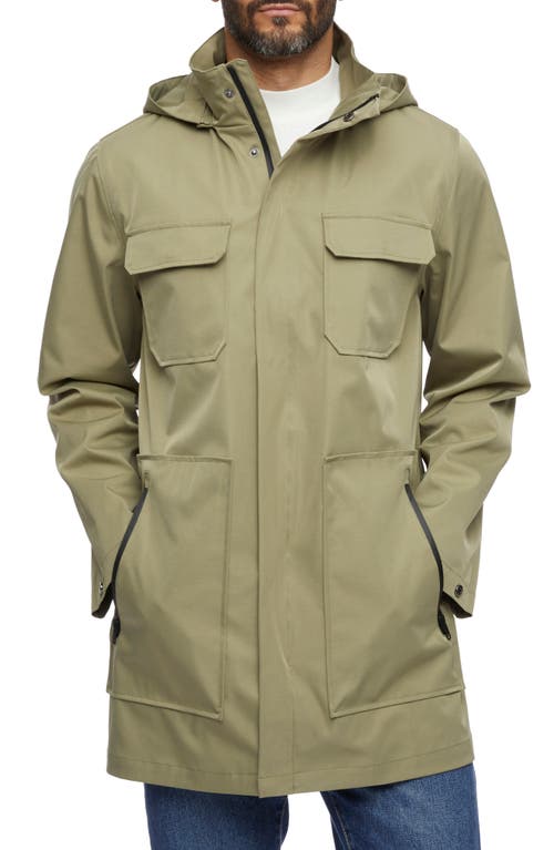 Bernardo Tech Water Resistant Raincoat Olive Rust at Nordstrom,