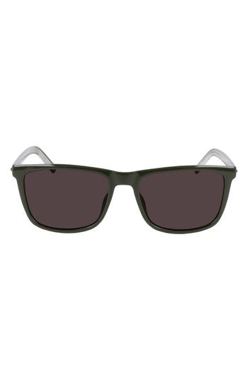 Converse Chuck 56mm Rectangle Sunglasses In Black