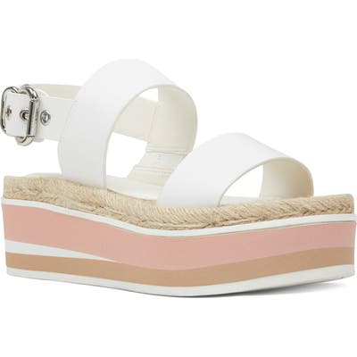 Nine West Athena Slingback Platform Sandal- White