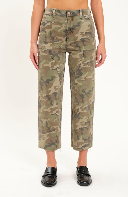 Sundaze High Waist Crop Straight Utility Pants in Hideaway 