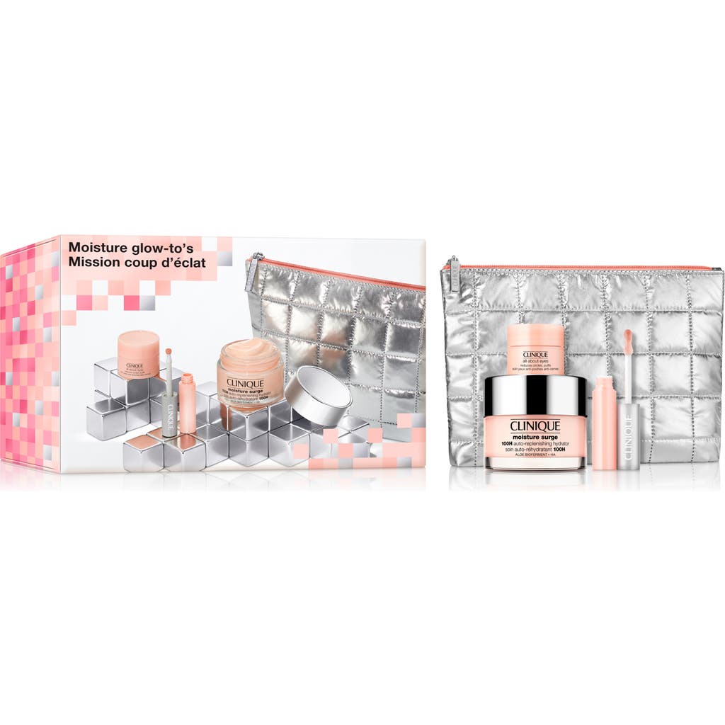 Clinique Moisture Glow-to's Skin Care + Makeup Gift Set $82 Value In No Color