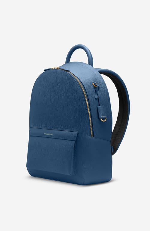 Maison De Sabre Zip Leather Backpack In Pacific Blue
