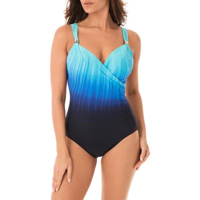 Miraclesuit Belle Trois Twilight Siren One-Piece Swimsuit, Blue
