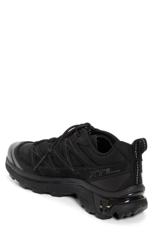 Shop Salomon Xt-6 Expanse Sneaker In Black/black/asphalt