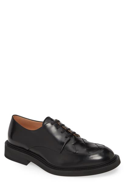 BOTTEGA VENETA WOVEN MOC TOE DERBY,608734VBPB1