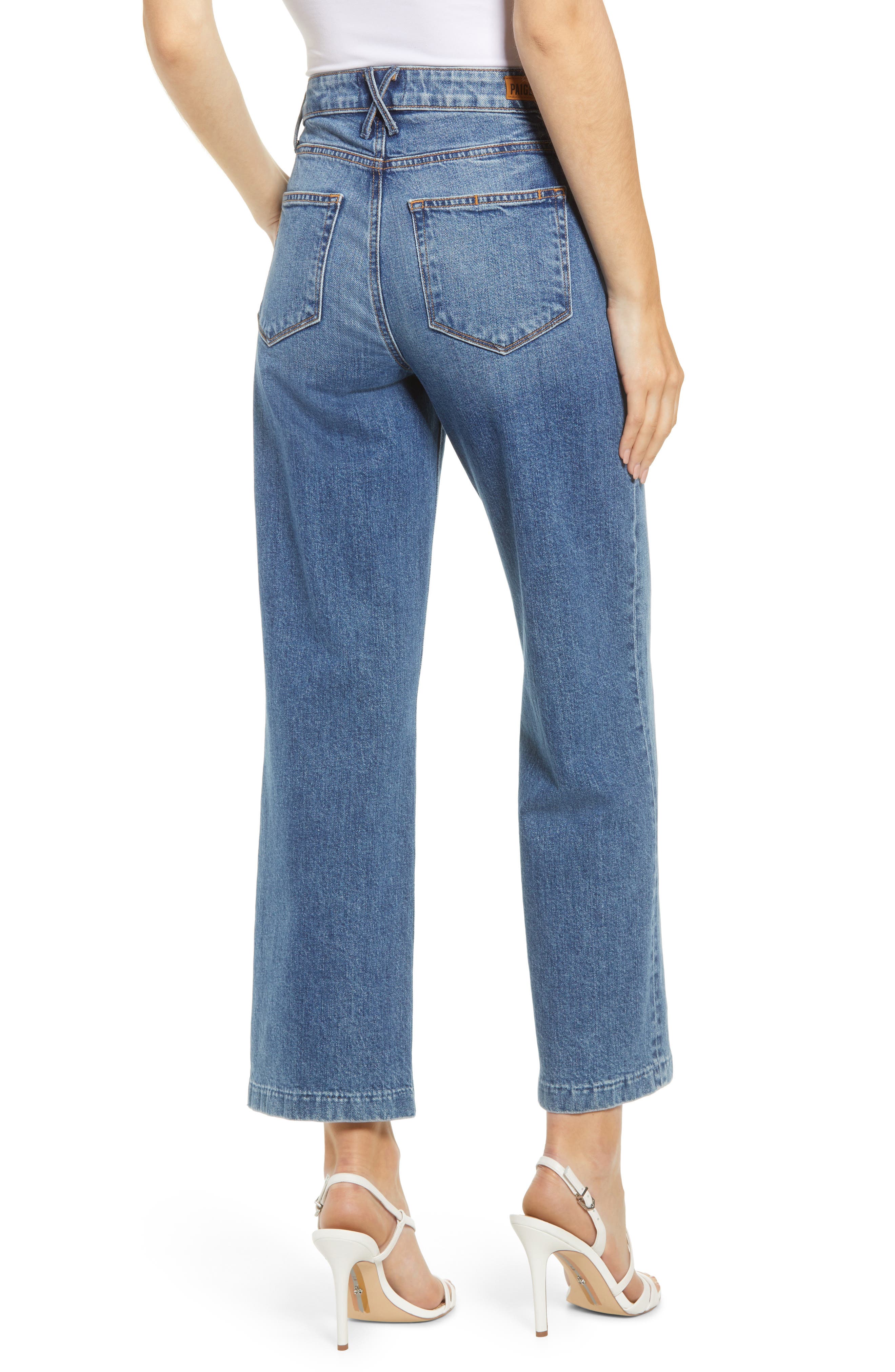 PAIGE | Nellie High Waist Crop Culotte Jeans | HauteLook
