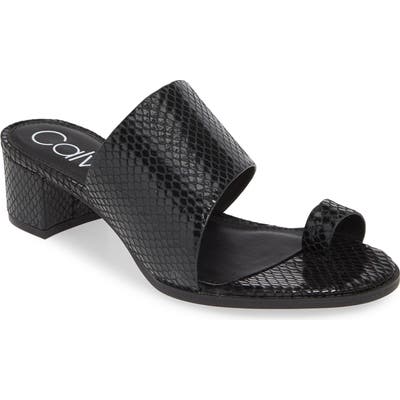 Calvin Klein Dionne Slide Sandal- Black