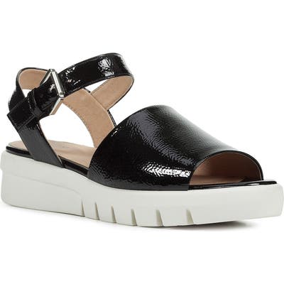 Geox Wimbley Platform Sandal, Black