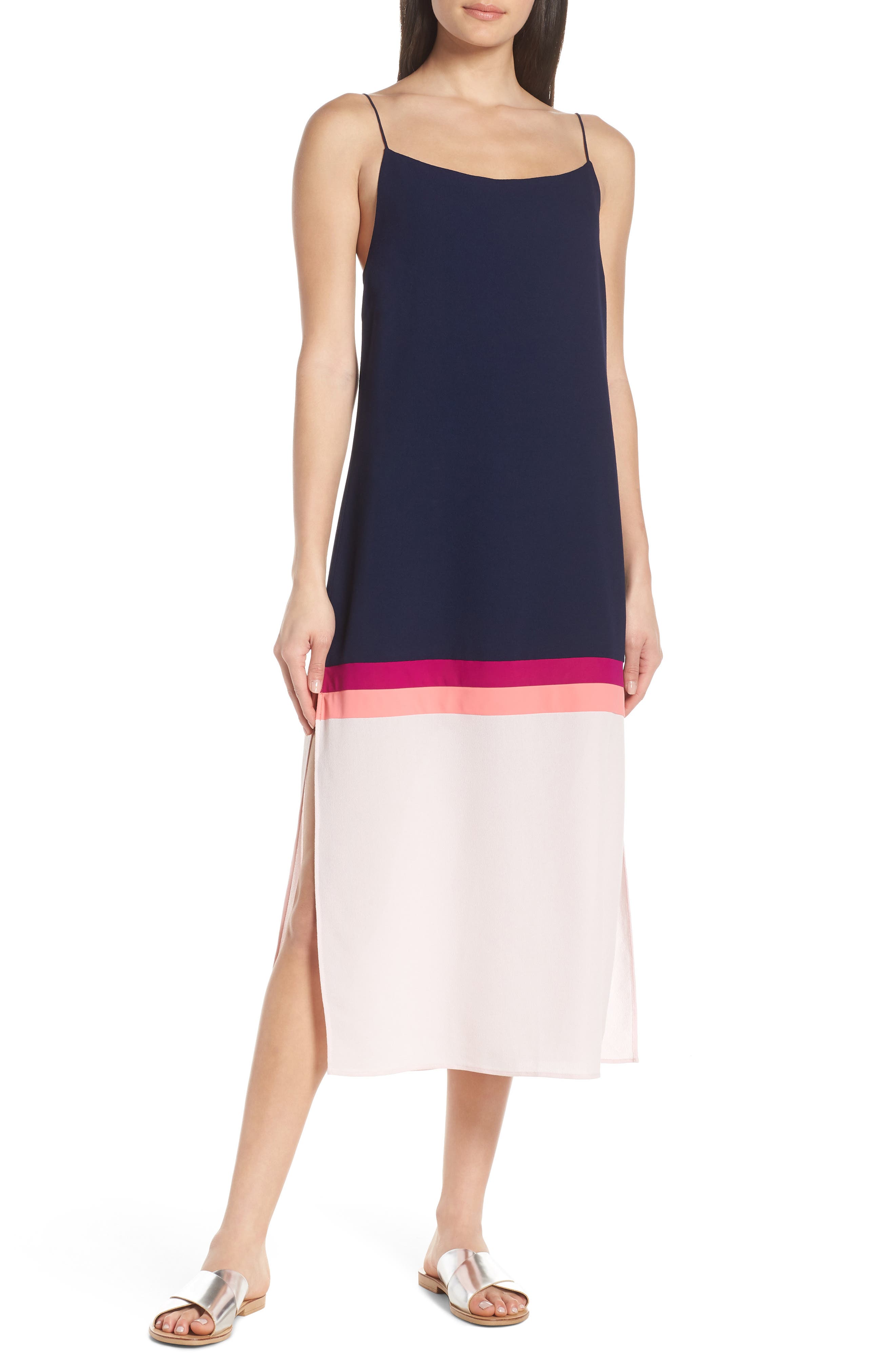 Flagpole Lennon Cover-Up Dress, Blue