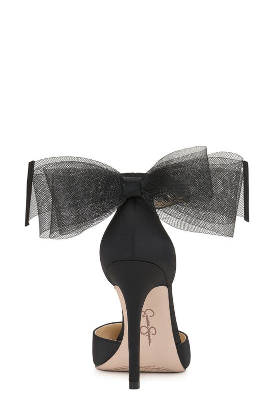 Jessica Simpson Phindies Ankle Strap Pointed Toe Pump In Black