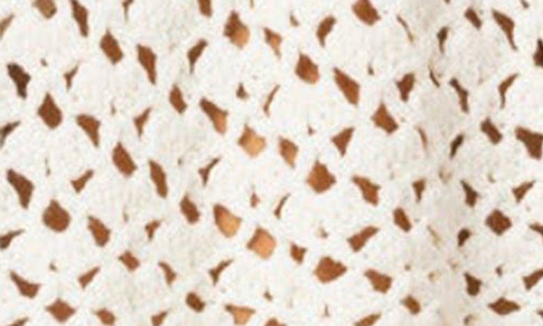 Edikted Jaslene Crochet Cover-up Miniskirt In White