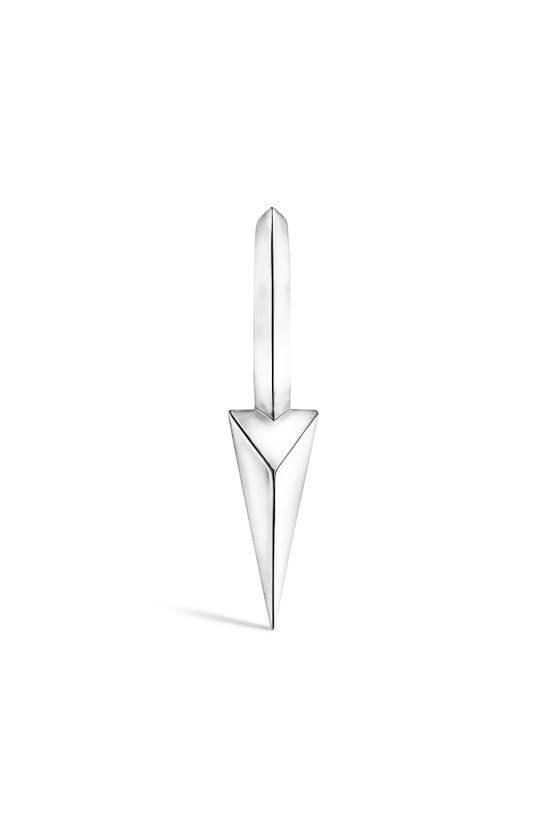 MARIA TASH MARIA TASH SINGLE FACETED SPIKE CLICKER EARRING