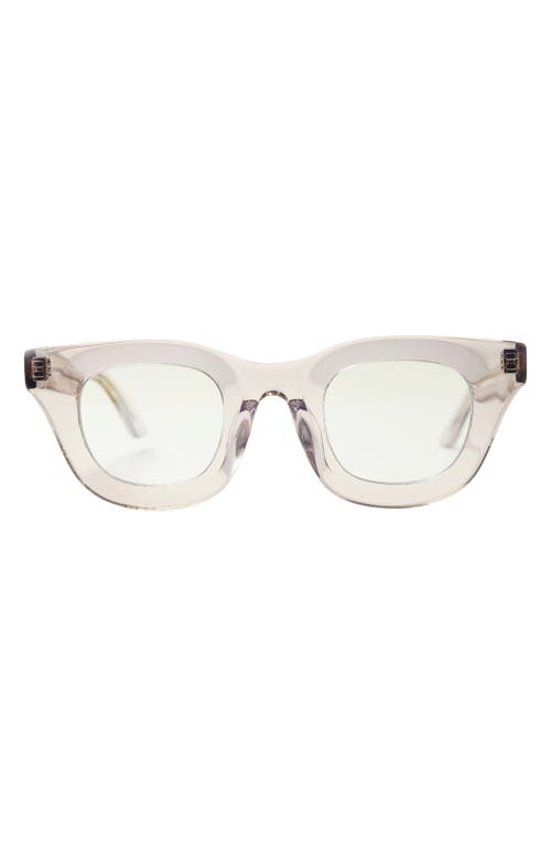 Wisdom Frame 3 43mm Round Sunglasses in Clear at Nordstrom