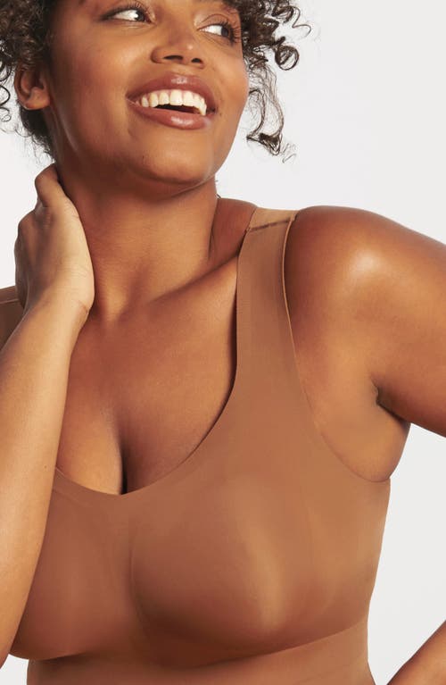 Evelyn & Bobbie Women's Neutrals Structured Scoop Bra Tank In Clay In Clay