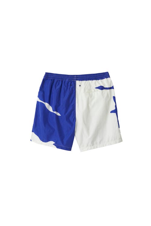 Shop Burberry Ekd Swim Shorts In Knight