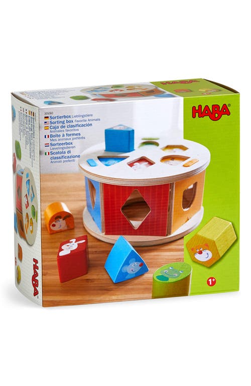 HABA Favorite Animals Sorting Box in Red Multi at Nordstrom