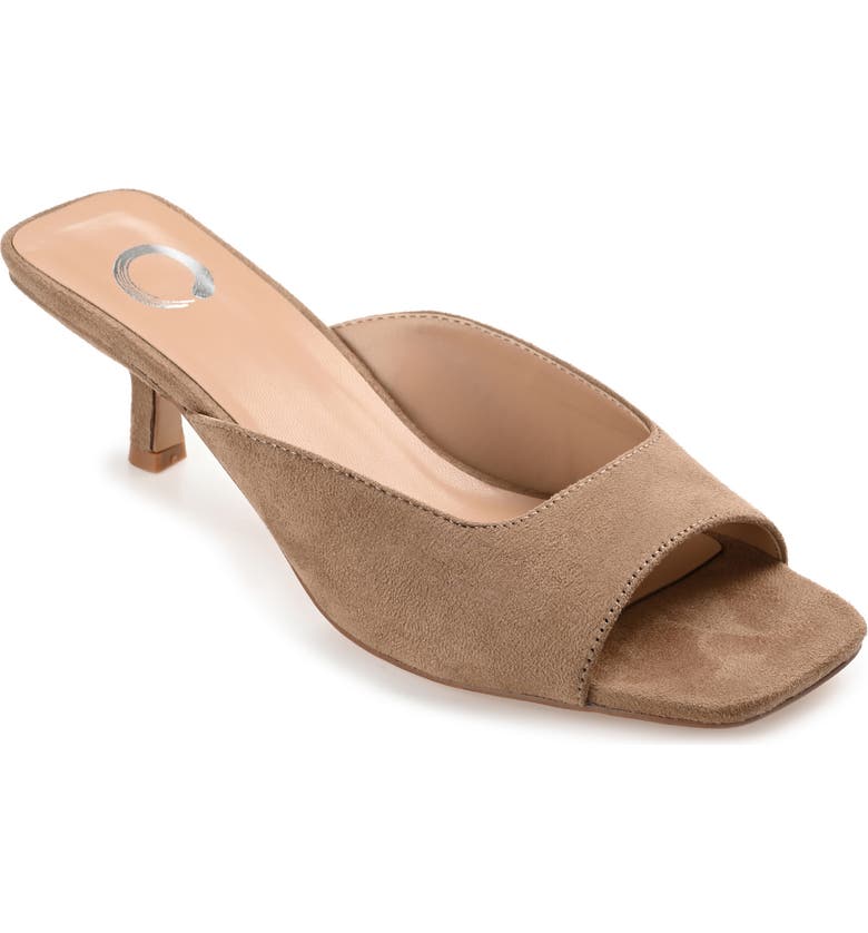 Journee Collection Larna Kitten Heel Mule - Wide Width (Women