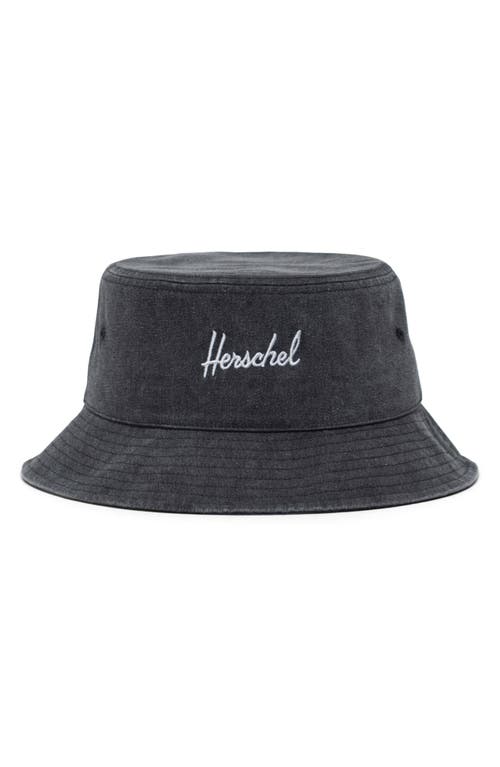 Norman Cotton Twill Bucket Hat in Black