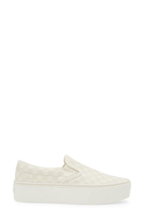 Shop Vans Classic Slip-on Stackform Sneaker In Marshmallow/turtle Dove