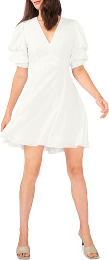 1.STATE Bubble Hem Mini Dress